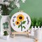 3-Pack Sunflower Embroidery Kit for Beginners – Cross Stitch Set with Bee & Summer Flower Patterns, Hoops, Needles & Instructions for Adults DIY Needlepoint